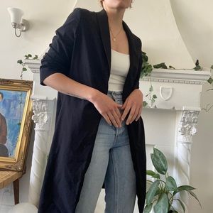 Long draped jacket